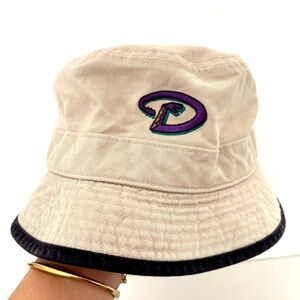 Arizona Diamondbacks Off-White Canvas Bucket Hat